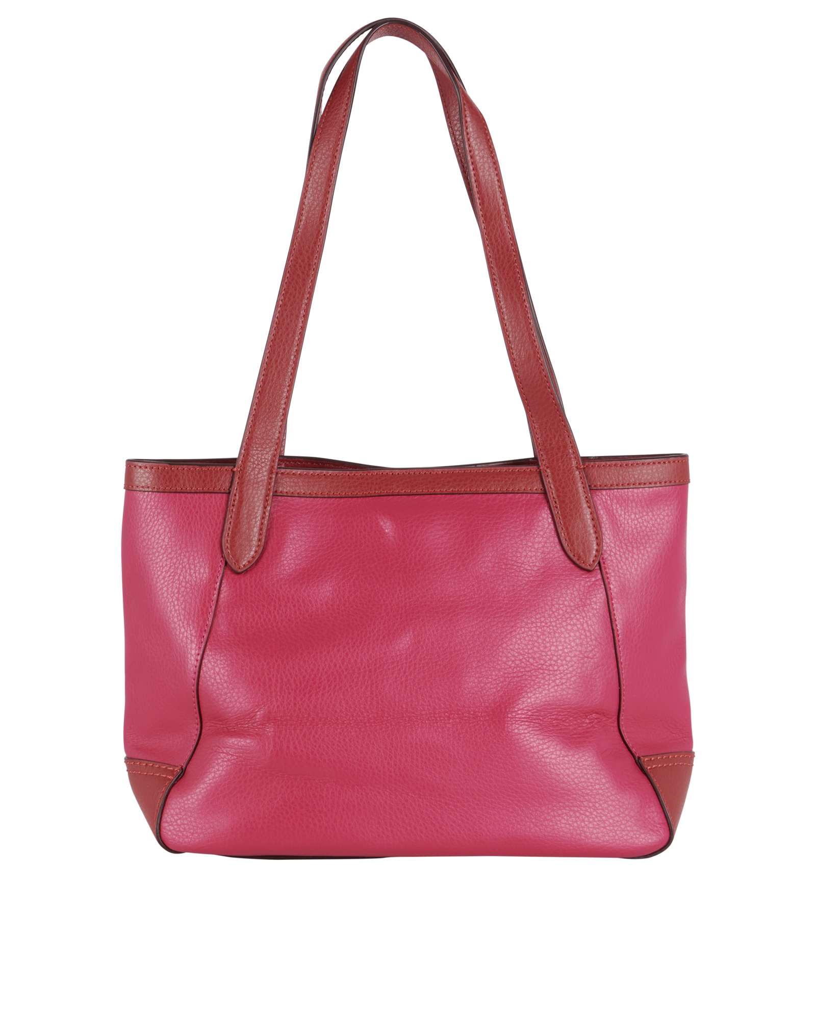 Carriage Tote, &pound;160, Handbags, Pink, Leather, Back view